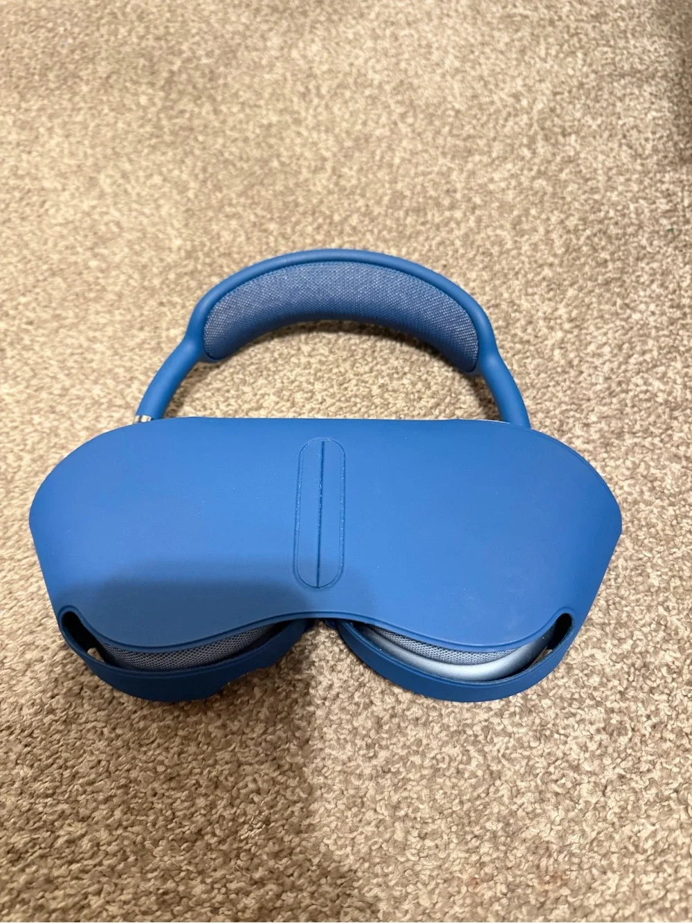 Apple AirPods Max with Blue Case and Blue Headband